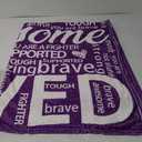 Get Well Gifts for Women, Inspirational Hug Blanket for Her Him, Cancer Care/Breast Cancer/Feel Better/Thinking of You Gifts for Women Friend Sister Mom Grandma (Purple)