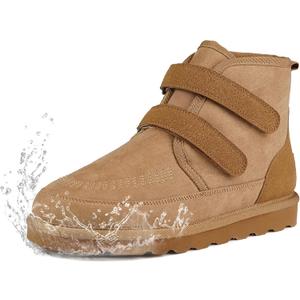 Women's Wide Toe Waterproof Chelsea Orthopedic Boots Ankle Slip on Booties Low Heel Comfortable Flat Lightweight Walking Boots
