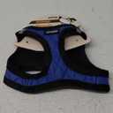 Voyager Step-In Plush Dog Harness  Soft Plush, Step In Vest Harness for Small and Medium Dogs by Best Pet Supplies - Harness (Royal Blue Faux Leather), S (Chest: 14.5 - 16")
