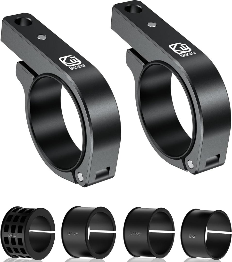 BRCOVAN Light Bar Mounts 2PCS, Aluminum Alloy Off-Road LED Light Mounting Bracket, Fit for Round Rails / Roll Cage Bars 1.5" 1.75'' 1.85" 2'' 2.1" in Diameter, for Motorcycle ATV UTV Car Boat Truck