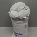 C CUSHION LAB Deep Sleep Pillow, Patented Ergonomic Contour Design for Side & Back Sleepers, Orthopedic Cervical Shape Gently Cradles Head & Provides Neck Support & Shoulder Pain Relief - Calm Grey