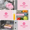 Bento Lunch Box for Kids, 6 Compartments BPA Free, Dishwasher Safe Back to School Snack Bento Lunch Containers Boxes, Ideal Portion Sizes for On-the-Go Meal, Ages 3+, School, Pink