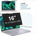 FILMEXT Magnetic Laptop privacy screen 16 inch for 16:10 Widedisplay, Removable Laptop Privacy Screen Shield Anti Glare Blue Light Filter for HP/Dell/Acer/Lenovo/Asus