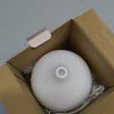 SALKING Essential Oil Diffuser, 100ml Small Aromatherapy Diffuser with Auto Shut-Off Function, Ultrasonic Diffusers for Essential Oils, Cool Mist Humidifier with Warm White Lights, for Office Home (White + Wooden Grain)