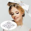 FINGERINSPIRE 9PCS 5 Style Iron on Glass Rhinestone Applique Flower Leaf Rhombus Pattern Clear Crystal Cabochons Applique Wedding Hotfix Rhinestone Patch for Bridal Dress Decor,0.6~2.6x0.9~3.6 inch