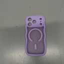 BENTOBEN Magnetic for iPhone 17 Pro Case, Cute Wavy [Full Camera Protection][Compatible with MagSafe] Matte Anti-Slip Bumper Women Girls Boys Protective Cover for 17 Pro 6.3", Lavender Purple