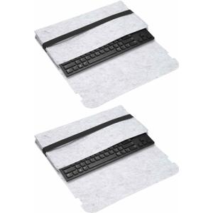 2Pcs 84/87 Keys Keyboard Case Sleeve Travel Bag (14.6 x 7.1 x 1.8 Inch, Gray) - Dustproof, Waterproof Carrying Case for Mechanical Keyboards