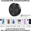 Tracker Tag for Android-4 Pack Android Tracker Tags Compatible with Google Find Hub App (Android Only) Bluetooth Tracker Item Finder for Key, Wallets, Backpack, Suitcases, IP67 Waterproof, Black