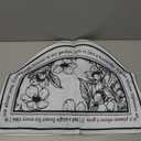 Bathroom Doormat Retro Black and White Floral Bathroom Rugs Half Circle Bath Mat Cute Bath Rug Small Carpet Home Decor Non-Slip Semi Round Shower Rug Washable Indoor Floor Door Mat 16 * 24in