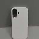 LOVE 3000 Designed for iPhone 16 Case, Premium Silicone with [Soft Anti Scratch Microfiber Lining] Shockproof Protective Phone Case for Men Women Girls 6.1", White