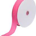 MECCANIXITY Velvet Ribbon 1 1/2 Inch x 10 Yard Single Face Spool Silky Velvet Fabric for Bouquets DIY Crafts Gift Wrapping Wedding Party Pink