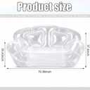 Kigley Inflatable Chair Blow Up Couches Transparent Inflatable Sofa Seat Yard Patio Portable Air Couch Furniture for Outdoor Indoor Camping Beach Room(Double Seat,Clear)