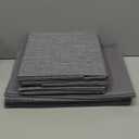 Linen Folding Storage Bins, 3 Pack Large Storage Baskets, Washable, Clothing Storage Bins with Handle, Closet Organizer for Storage Sweater,Sheets(dark grey, 18"x11" x8")