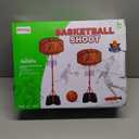 Kids Basketball Hoop for 1 2 3 4 5 6 Year Old Stand Adjustable Height 3.5ft-5.3ft Toddler Boy Basketball Hoop Indoor Mini Basketball Hoops Goal Ball Games Toys for Girl Boy Age 1-3 2-4 3-5