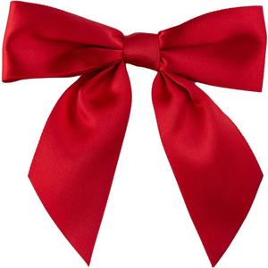 7Rainbows 20pcs Boutique 4.5" Red Satin Ribbon Bows for Craft Sewing Scrapbooking Wedding and Gift Wrapping