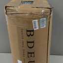 BDEUS 3 inch Extra Firm Memory Foam Mattress Topper King Size for Big Guys, Supportive Mattress Pad for Back Pain Relief, Firm Foam Bed Topper with Senior Grey Cover, CertiPUR-US Certified