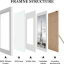 Povrgive Picture Frames, Made of Real Glass and Wooden Frame, Gallery Photo Frames Set of 10 for Collage Wall Decor, Multi Sizes Including 8x10, 5x7, 4x6 for Mounting or Tabletop Display, White