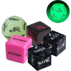 2 x 5PCS Date Night DiceCouples Games for Girlfriend or BoyfriendFun Night Dating Decision Dice for Husband Wife Christmas Birthday Gifts for Women Men