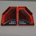 SEDY 32-Piece Hex Key Wrench Set, Metric and SAE Allen Wrenches (0.028-3/8 inch, 0.7-10 mm) L Shape Allen Keys, Chrome Vanadium Steelwith 2x Extension Handle