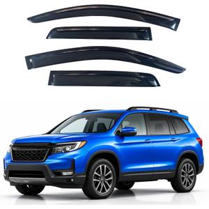 IG Window Visors Fit for 2019-2025 Honda Passport, Out-Channel Rain Guards Vent Wind Deflectors 4PC, Car Accessories for 19-25 Passport