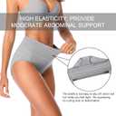 High Waisted Postpartum Underwear Womens Cotton Underwear Soft Breathable Full Coverage Stretch Panties Multipack (L)