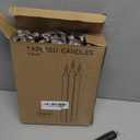 30 Pack Black Taper Candles - Taper Candles 10 Inch Dripless, Smokeless & Unscented - 8 Hours Long Burning - Ideal for Weddings, Dinner Parties, and Home Decor