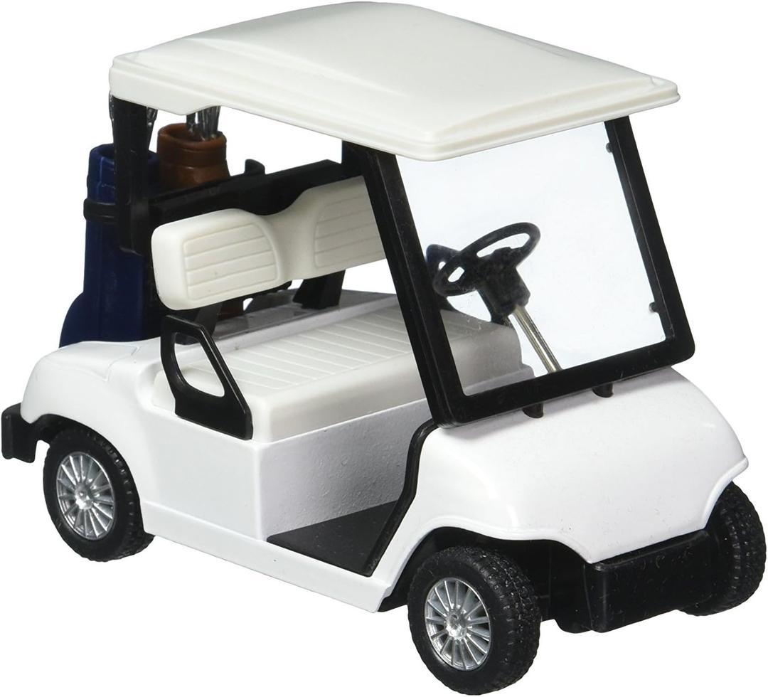 KinsFun - Golf Cart 4" Die Cast Metal Model Pullback Action Toy (No Decal)