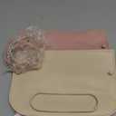 2Pack Silicone Placemats for Baby&Kid, Stain-Proof Non-Slip Baby Place Mat for Restaurant Highchair& Home Dining, Baby-led Food mats for Travel, Portable Toddler Table mat-Waterproof&Dishwasher Safe (Pink&beige)