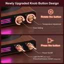 Mug Warmer, CEROBEAR 50W Coffee Cup Warmer for Desk with 9 Tempreture Settings, 1-9Hrs Auto Shut Off Smart Candle Warmer with LED Lights, Electric Beverage Warmer Plate for Coffee, Tea, Water, Milk