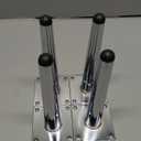 4pcs 8 Inch Furniture Legs, Straight Conical Metal Legs Chrome Mid-Century Style Furniture Feet for Sofa Cabinet Table Chair Cupboard Couch Ottoman Home DIY Projects (Silver)