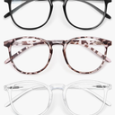 IBOANN Iconic Blue Light Glasses for Woman - Computer Glasses 99% Blue Light Blocking - Anti Eyestrain & UV Glare Protection
