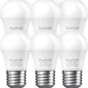 25 Watt Light Bulbs Equivalent, A15 E26 3W LED Bulb Soft White 2700K Low Watt Light Bulbs for Home Bedroom, Table Lamp Bulb (6 Pack)