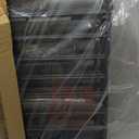 127.5" Extra Wide Baby Gate for Fireplace Christmas Tree, Configurable 5 Metal Panels Baby Fence, Child Gate for Wide Openings with Anti-Trip Pedal, Long Kid Gate for Dog Pet, 28'' Tall Black