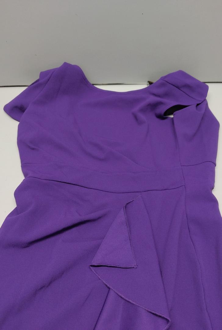WOOSEA Women's Split Bodycon Mermaid Evening Cocktail Long Dress Purple, small