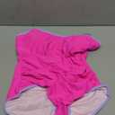 Eomenie Women's One Piece Swimsuit Tummy Control Slimming Bathing Suit Color Block Spaghetti Strap 1 Piece Swim Suit Swimwear (Large, Hot Pink)