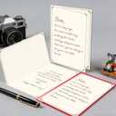 2 x Double-Sided Father's Day Card for Son from Mom Dad, Heartfelt New Dad Father's Day Card for Son, Blank Inside, 8" x 5.3"