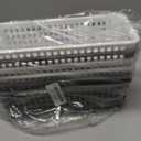 Kiddream 6 Pack Small Storage Baskets, Slim Plastic Baskets Bins, 11.57" x 5" x 3.42"