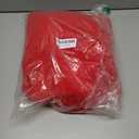 10x10ft Red Tulle Backdrop Curtain with Lights String for Parties, Sheer Photo Backdrop Curtains for Valentines Wedding Baby Shower Birthday Party Photo Shoot Decorations (10ft x 10ft (2 Panels 5*10ft))