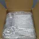 SUT 300Pcs Silver Plastic Cutlery, Silver Utensils Disposable, silver Plastic Silverware Set Include 100 Plastic Forks, 100 plastic Spoons, 100 plastic Knives Heavy Duty Flatware for Party