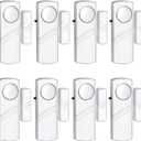 Security Door Window Alarm, Wireless Sensor Door Window Burglar Alarm, Door Alarms for Kids Safety, Easy Installation Doorbell Alarms for Office House Window Pool (8 Pack)