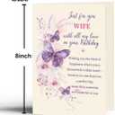 2 x Wife Birthday Card Gift, Wife Birthday Card from HusbandA (HZ-324)