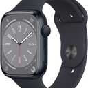 APPLE Watch Series 8 (GPS, 45 mm) Midnight Aluminum Case with Midnight Sport Band 