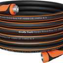 Giraffe Tools Garden Hose 75ft x 5/8", Water Hose Heavy Duty, Flexible, Lightweight Hybrid Hose with Swivel Handle, Male to Female Fittings, Burst 600 PSI