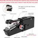 2 x Handheld Sewing Machine for Beginners,Mini Sewing Machine for Adults Quick Stitching with Sewing Kits Suitable for Home,Travel,DIY (Black)