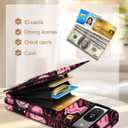 Petitian for Google Pixel 8 Case with Wallet - Women Girls Cute Girly Aesthetic Unique Design Leather Credit Card Holder Cardholder Stand Wristband for Pixel 8, Xiaolian (Fen Face)