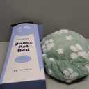 Dog Beds for Small Medium Dogs, Cute Thick Dog Bed for Crate Kennel, Fluffy Pet Bed with Removable Washable Cover and Anti-Slip Bottom, 30"x 20", Green Paw