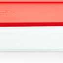 Pyrex Simply Store Glass Food Storage Container, Snug Fit Non-Toxic Plastic BPA-Free Lids, Freezer Dishwasher Microwave Safe, 11 Cup