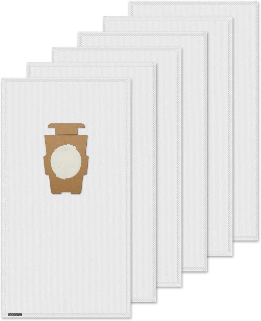 204814 Vacuum Bags Replacement for Kirby, Micron Magic Plus HEPA Filter Bags Compatible with Kirby Avalir/Sentria/Ultimate G Series Replaces F-Style & Twist-Style 204811 205811 204808, 6 Pack