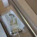 Curtain Rods for Windows 66-130 Inches - Industrial 1-Inch Wrap Around Gold Design - Indoor/Outdoor Room Divider - Adjustable Gold Curtain Rods, 30-120"