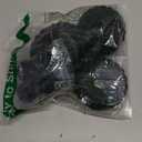 4Pcs Plastic Wheels Rims Hub and Soft Rubber Tires 80mm Upgrade Parts for Axial 1/24 SCX24 1/18 Tra-xxas TRX4-MT RC Crawler Car